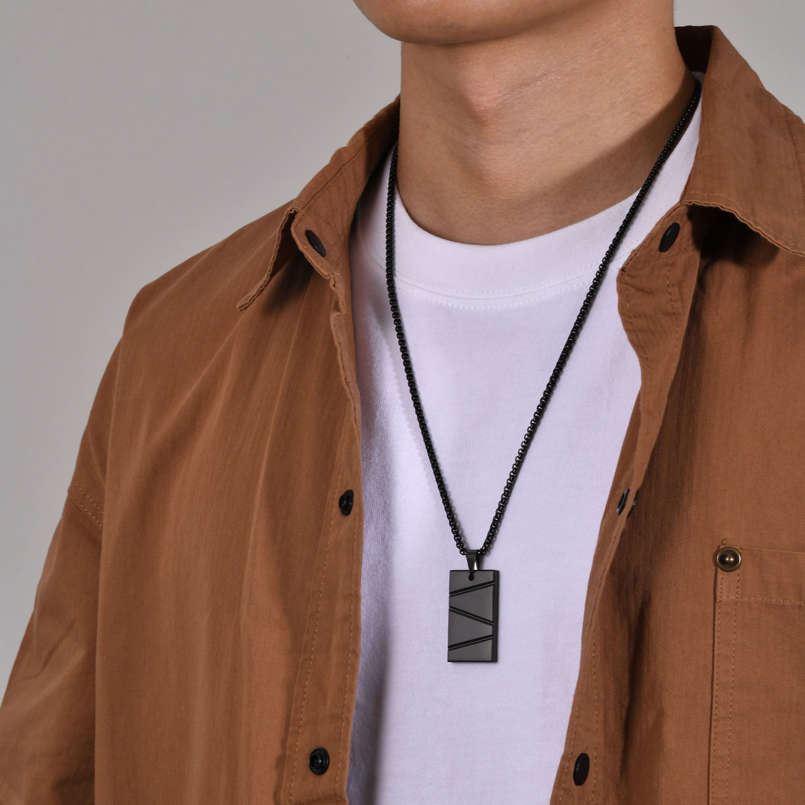 Simple Style Streetwear Geometric Solid Color 304 Stainless Steel Plating Men's display picture 2
