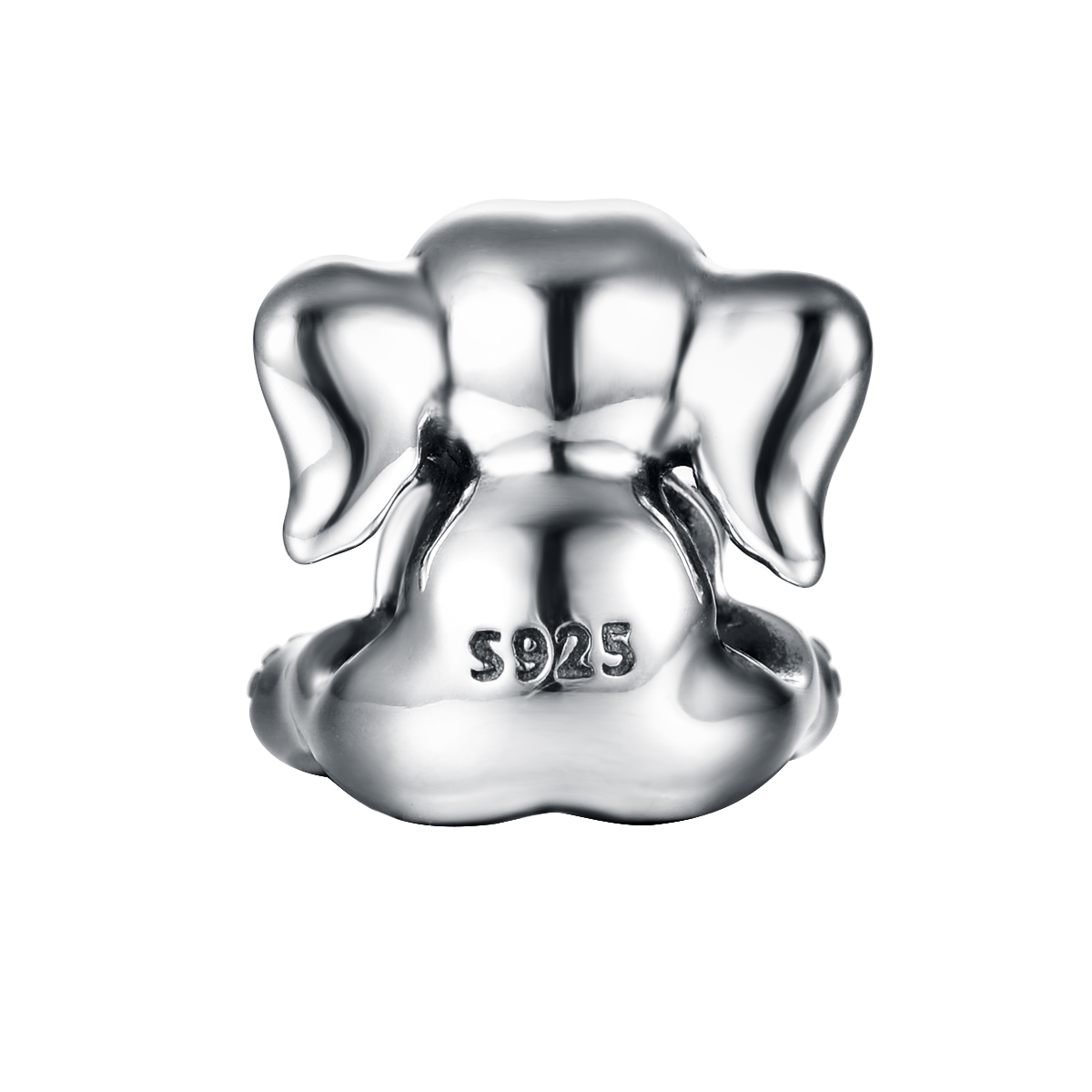 Cute Elephant Sterling Silver Rhodium Plated Jewelry Accessories display picture 2