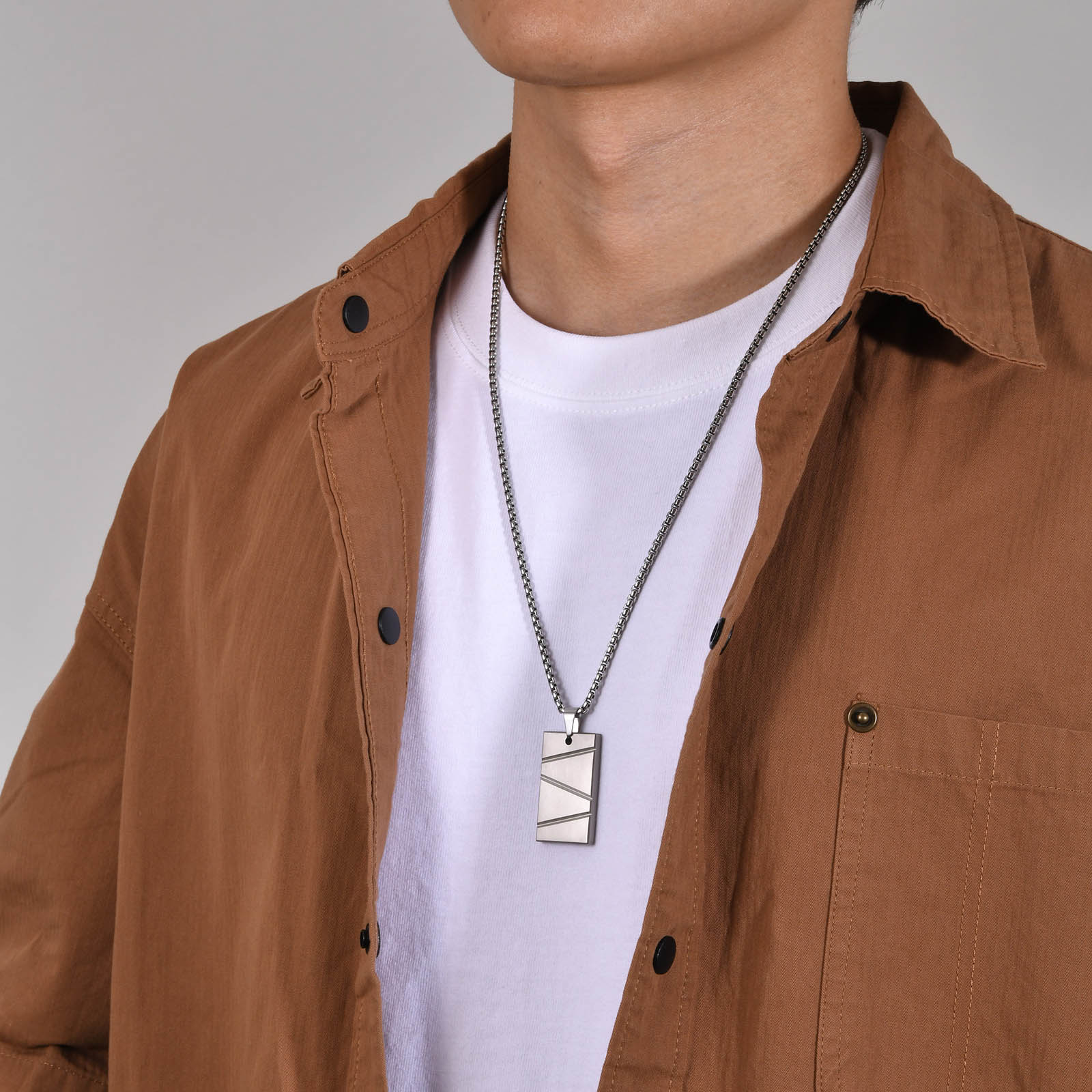 Simple Style Streetwear Geometric Solid Color 304 Stainless Steel Plating Men's display picture 10