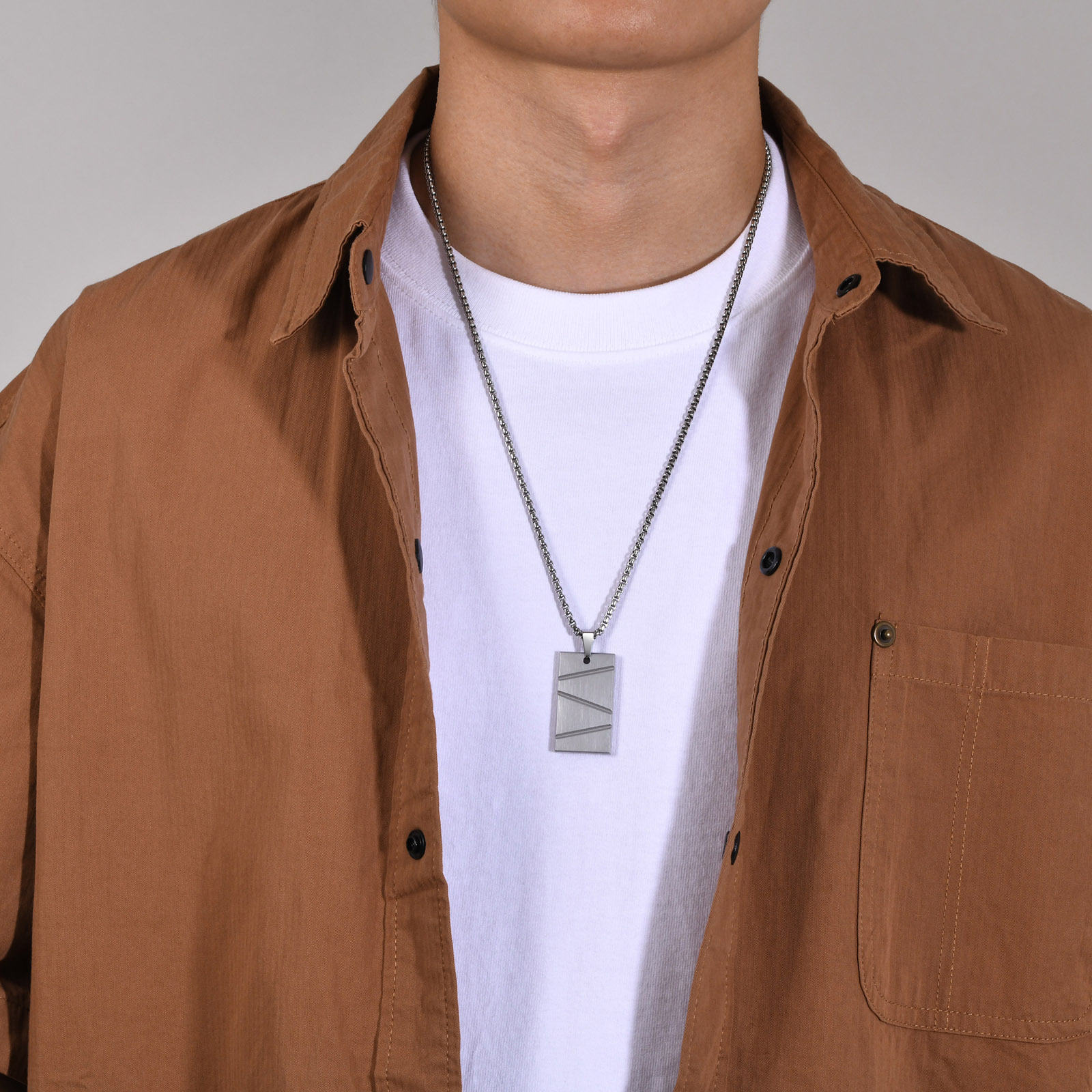 Simple Style Streetwear Geometric Solid Color 304 Stainless Steel Plating Men's display picture 11