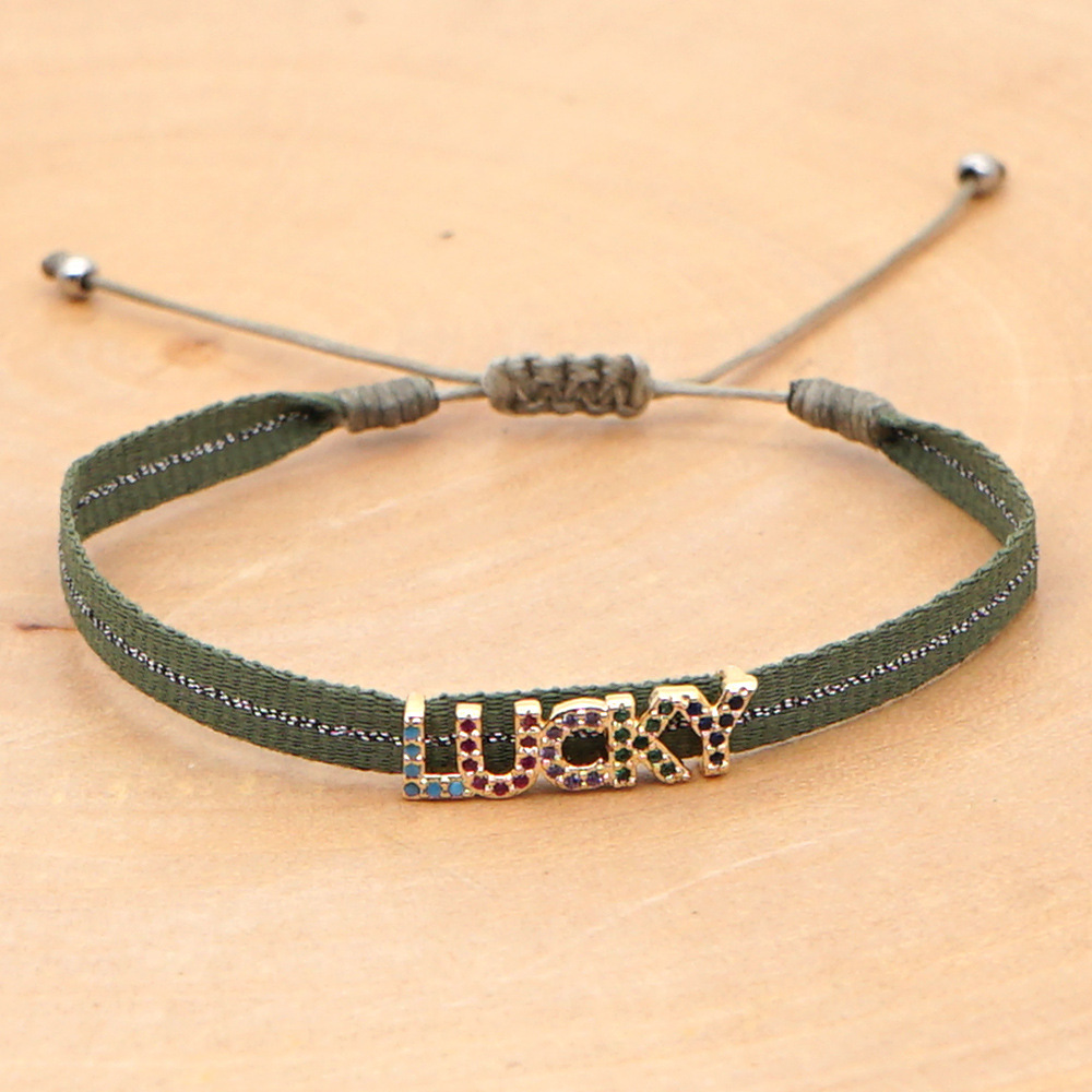 Casual Eye Mixed Materials Knitting Inlay Rhinestones Women's Bracelets display picture 4