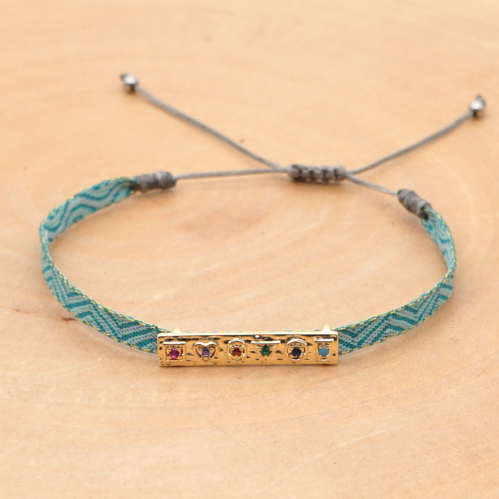 Casual Eye Mixed Materials Knitting Inlay Rhinestones Women's Bracelets display picture 6