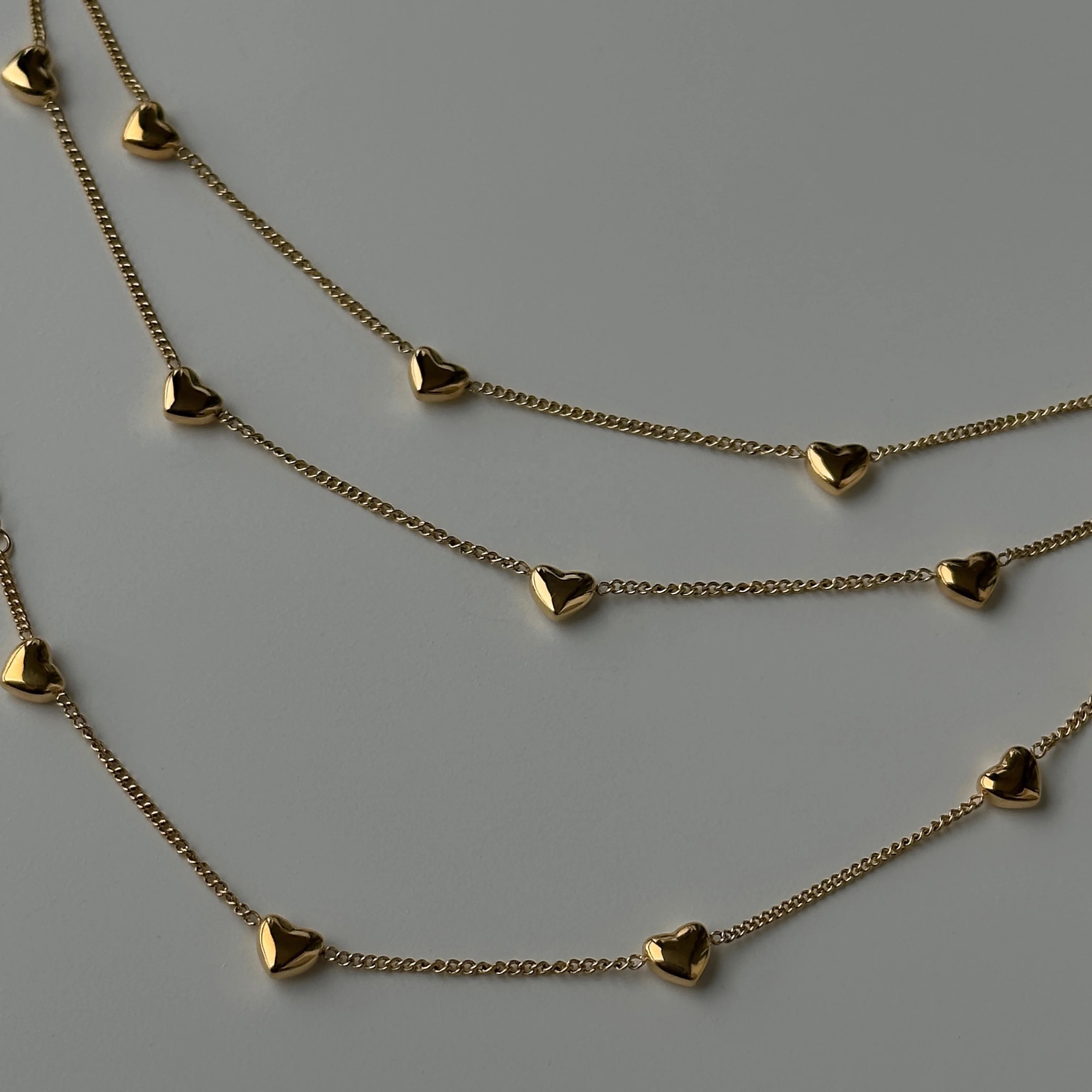 Ig-stil Einfacher Stil Herzform Sterling Silber Überzug 18 Karat Vergoldet Halskette display picture 3