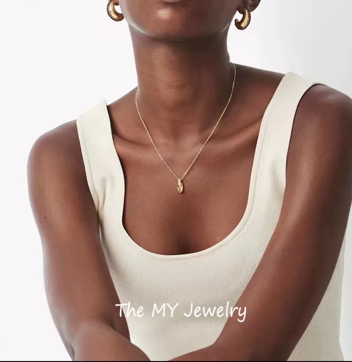 Style Ig Style Simple Beauté Tête Argent Sterling Placage Plaqué Or 18k Pendentif display picture 1