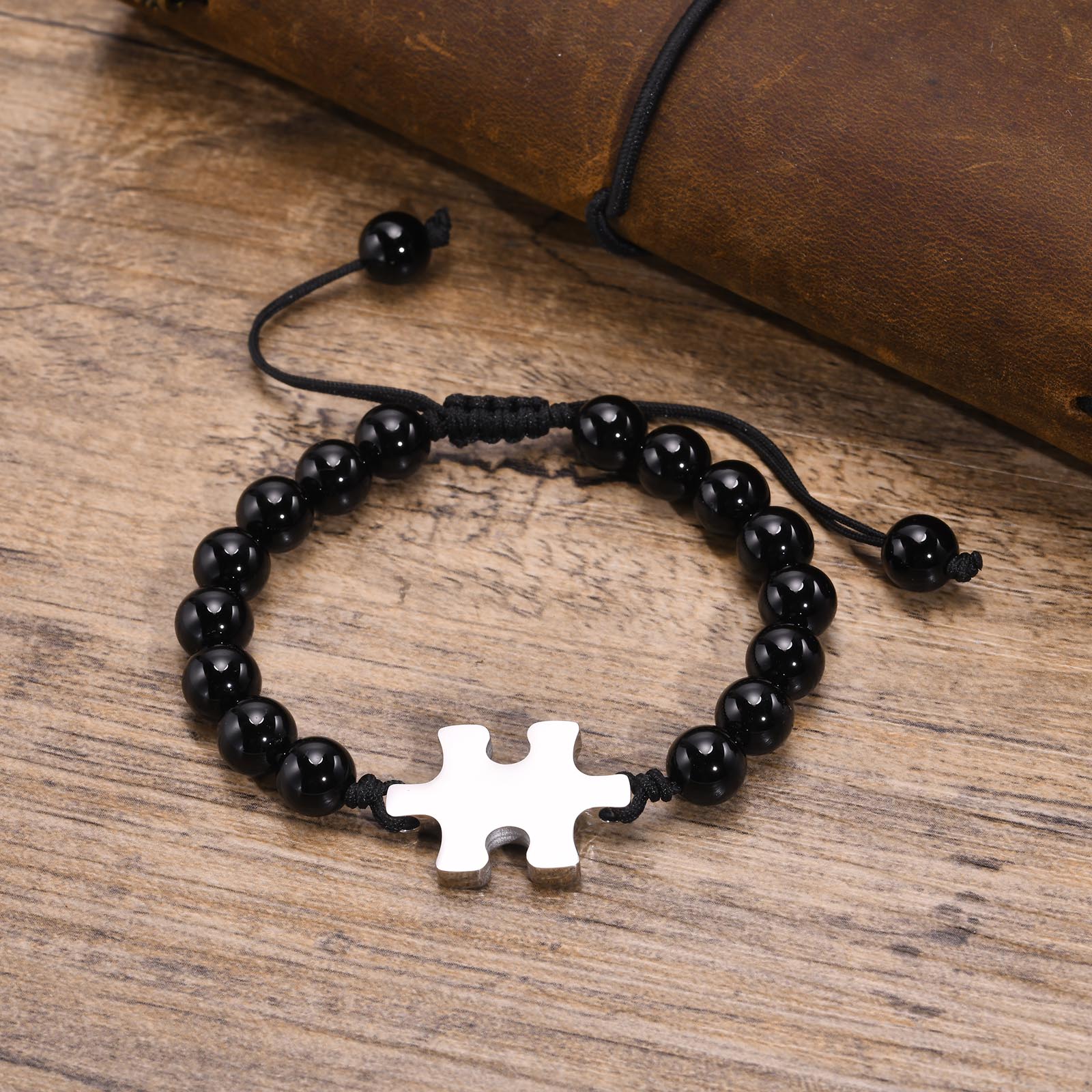 Simple Style Streetwear Jigsaw 304 Stainless Steel Men's Bracelets display picture 2