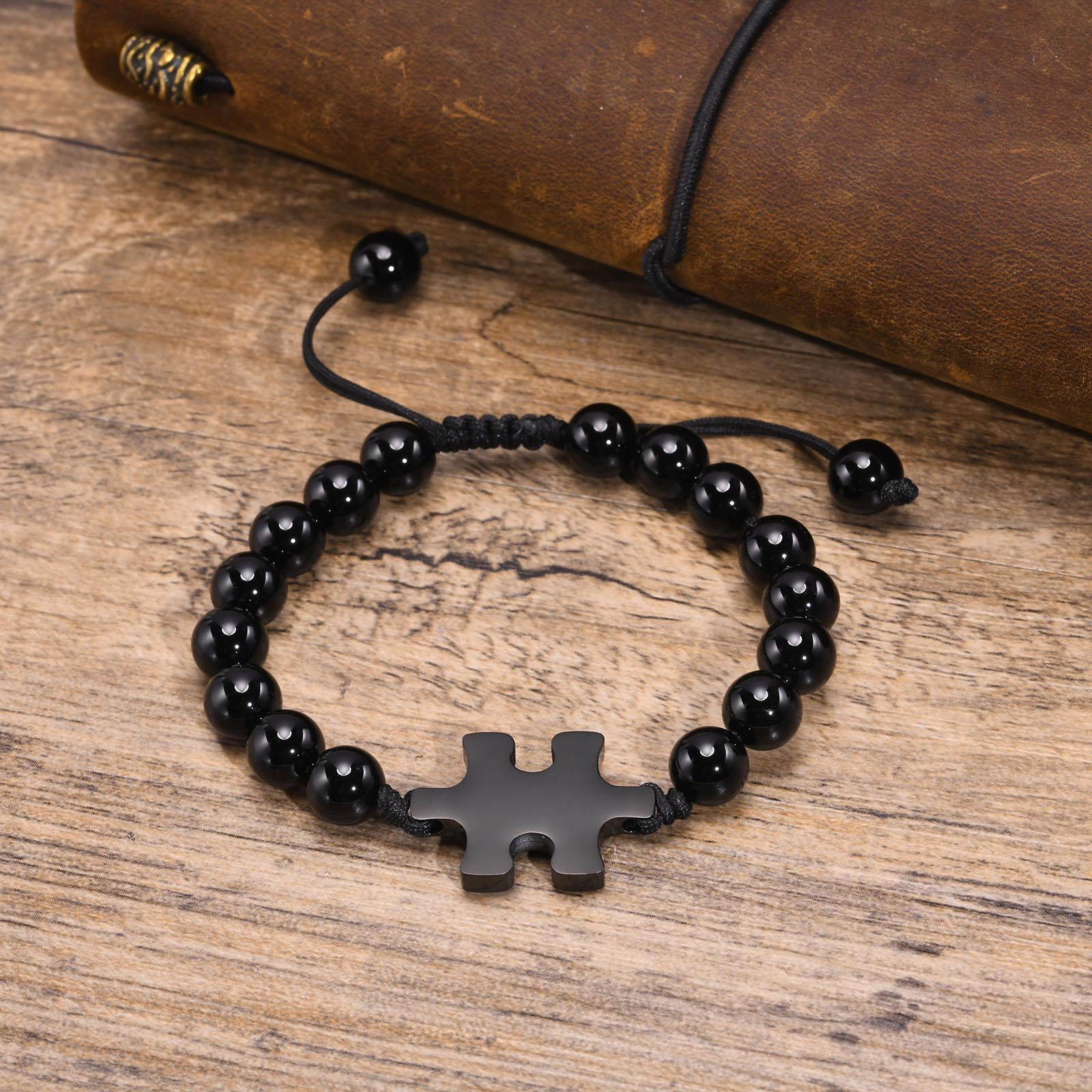 Simple Style Streetwear Jigsaw 304 Stainless Steel Men's Bracelets display picture 7