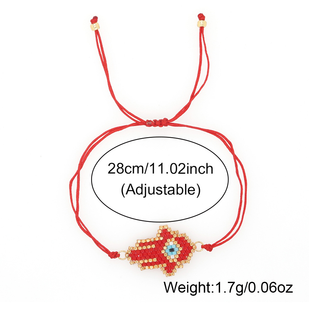 Casual Streetwear Geometric Palm Glass Rope Couple Drawstring Bracelets display picture 5