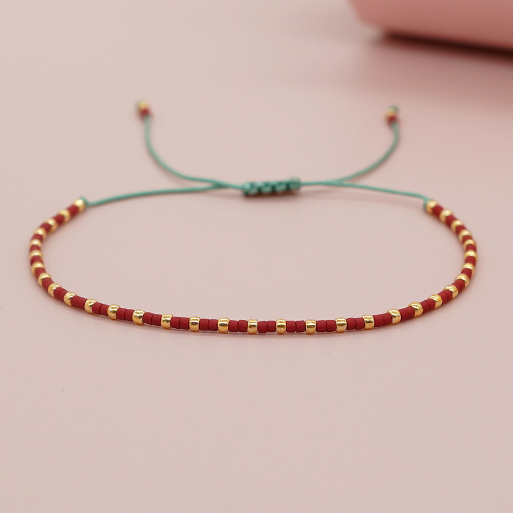 Basic Modern Style Geometric Glass Glass Rope Women's Bracelets display picture 4