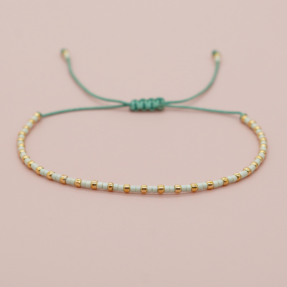 Basic Modern Style Geometric Glass Glass Rope Women's Bracelets display picture 9