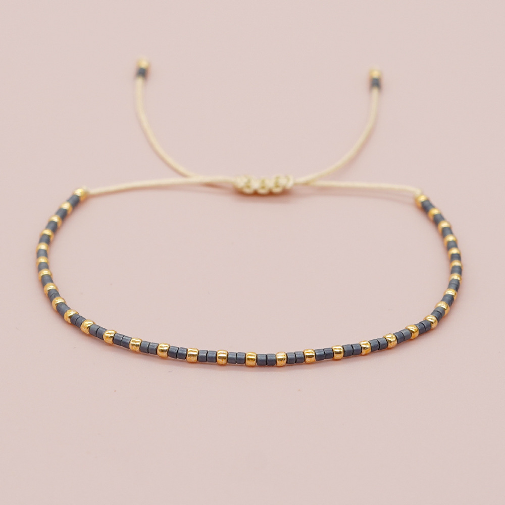Basic Modern Style Geometric Glass Glass Rope Women's Bracelets display picture 11