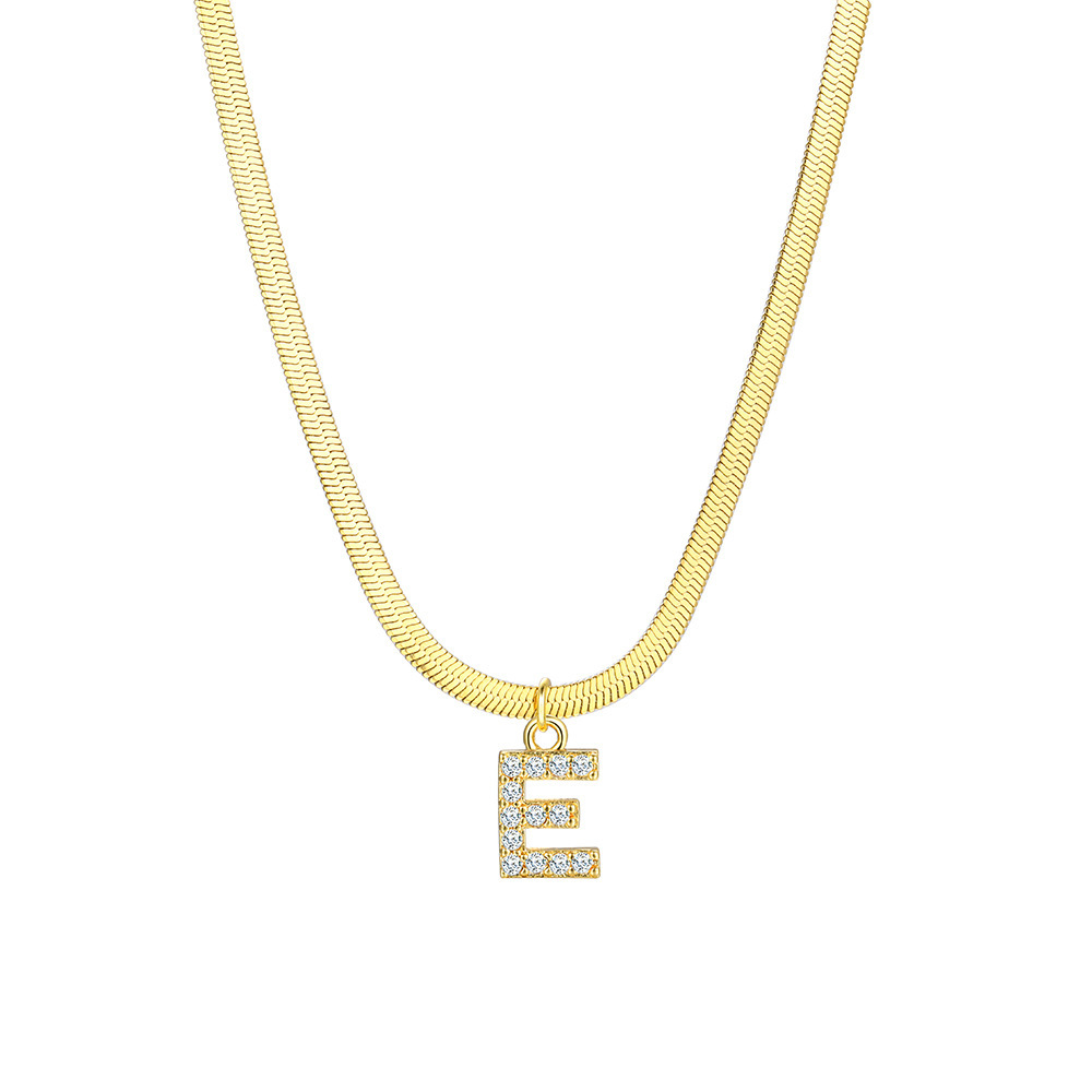 Elegant Letter Copper Pendant Necklace In Bulk display picture 11