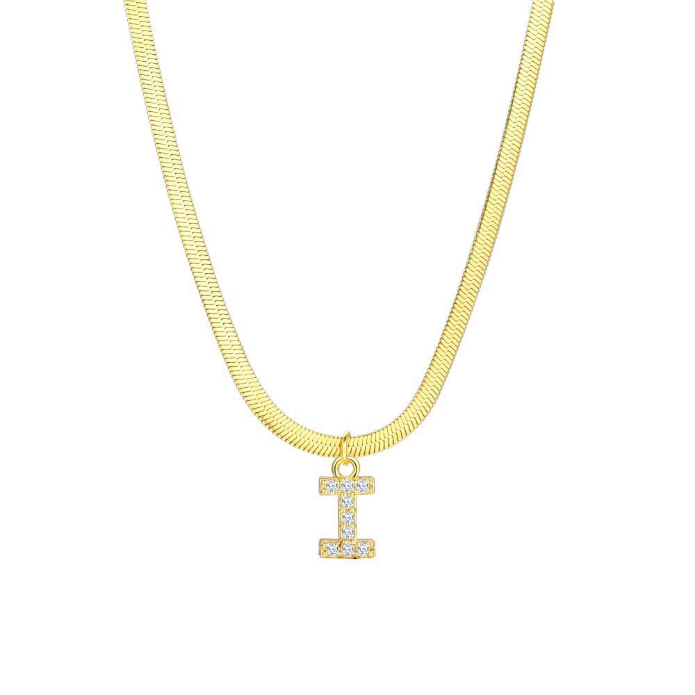 Elegant Letter Copper Pendant Necklace In Bulk display picture 15