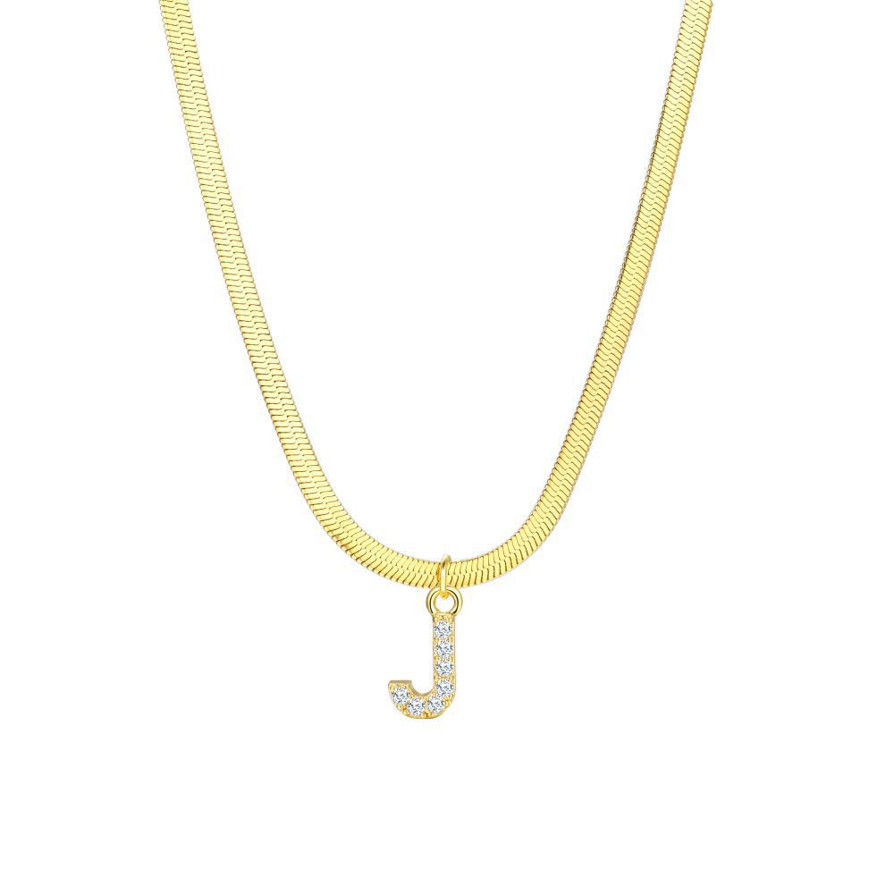 Elegant Letter Copper Pendant Necklace In Bulk display picture 16