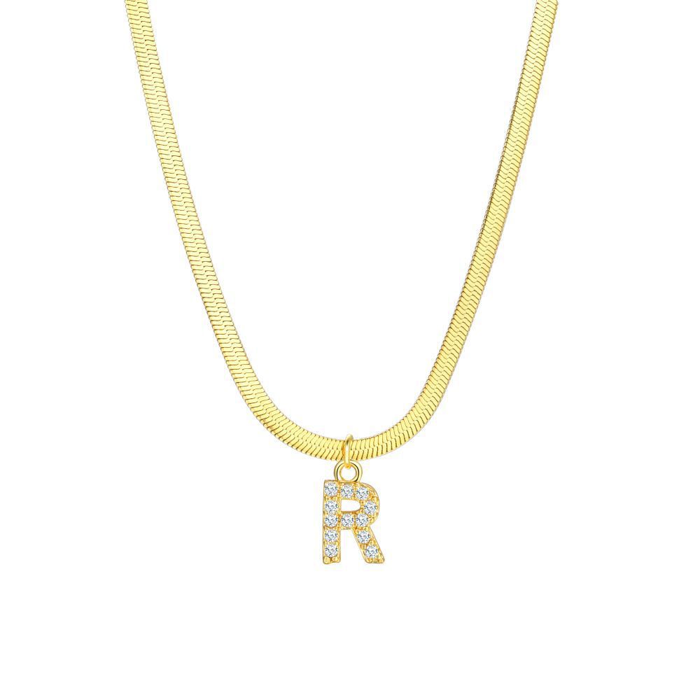 Elegant Letter Copper Pendant Necklace In Bulk display picture 24