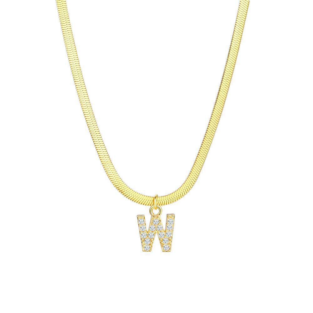 Elegant Letter Copper Pendant Necklace In Bulk display picture 29