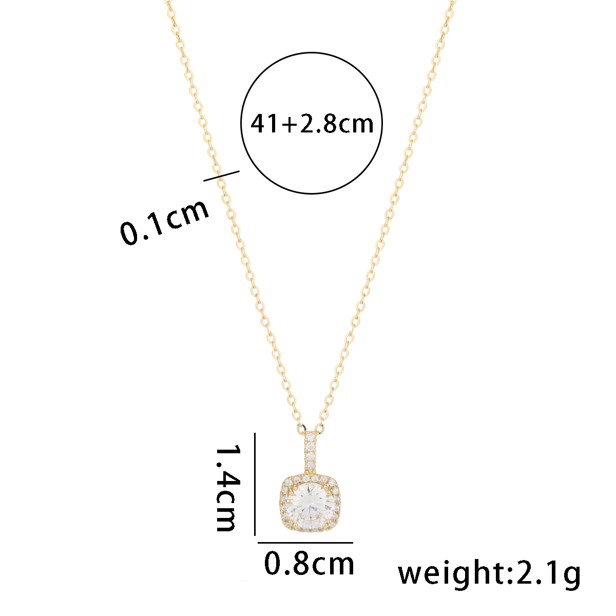 Simple Style Solid Color Sterling Silver Plating 14k Gold Plated Pendant Necklace display picture 7