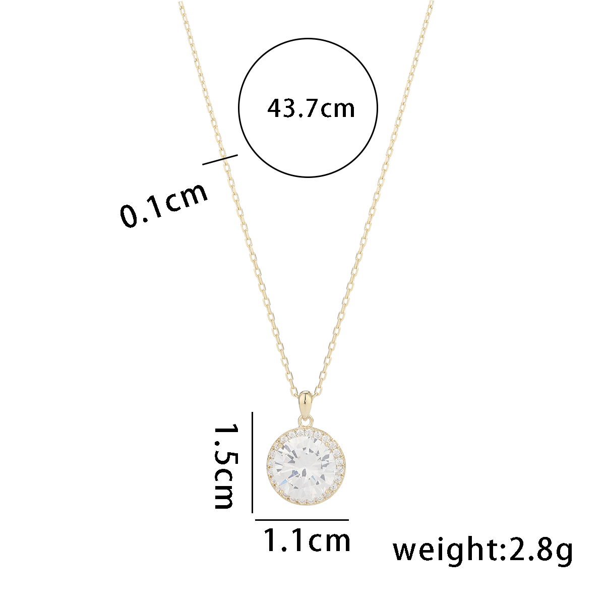 Simple Style Solid Color Sterling Silver Plating 14k Gold Plated Pendant Necklace display picture 8