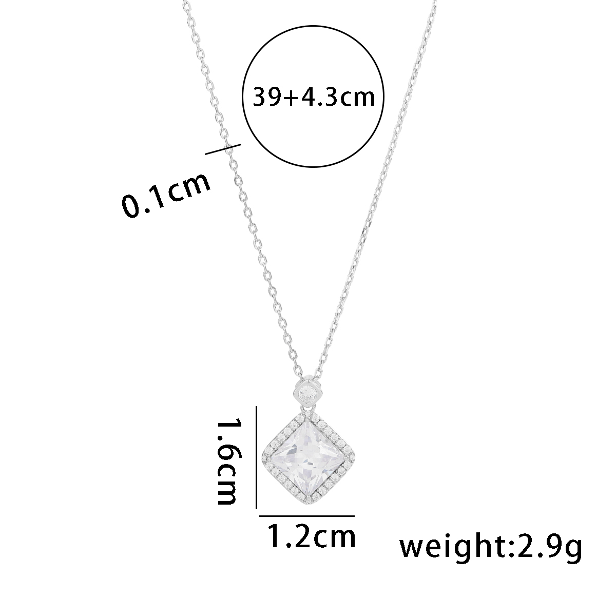 Simple Style Solid Color Sterling Silver Plating 14k Gold Plated Pendant Necklace display picture 10