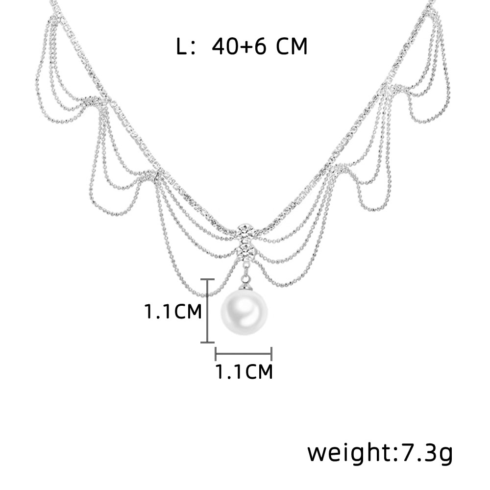 Simple Style Commute Solid Color Copper Inlay Zircon Necklace display picture 4