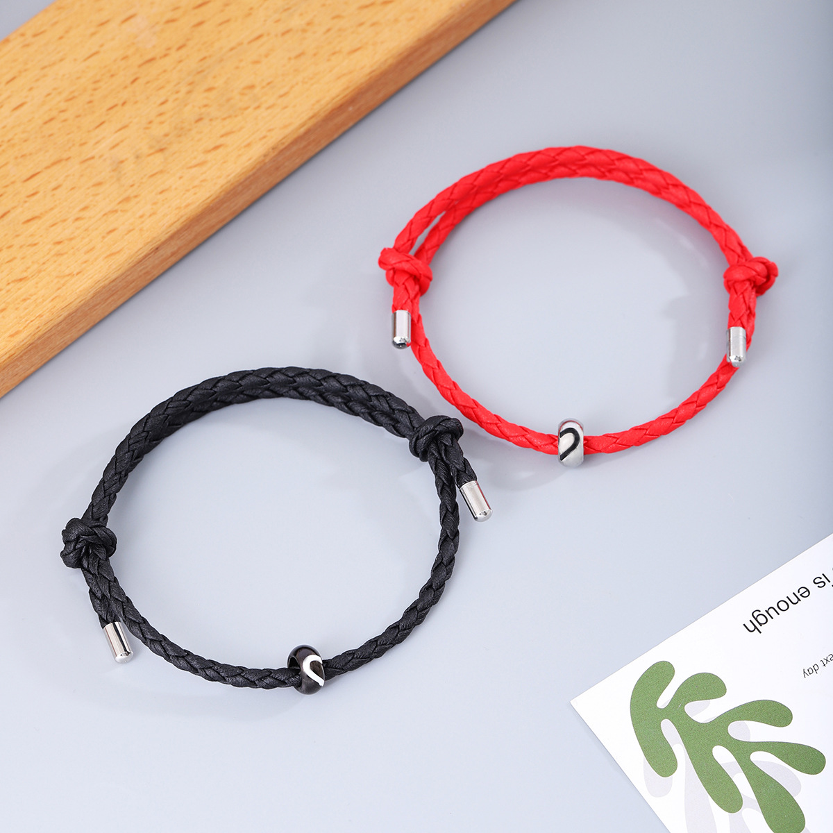 Simple Style Solid Color Mixed Materials Handmade Unisex Bracelets display picture 5