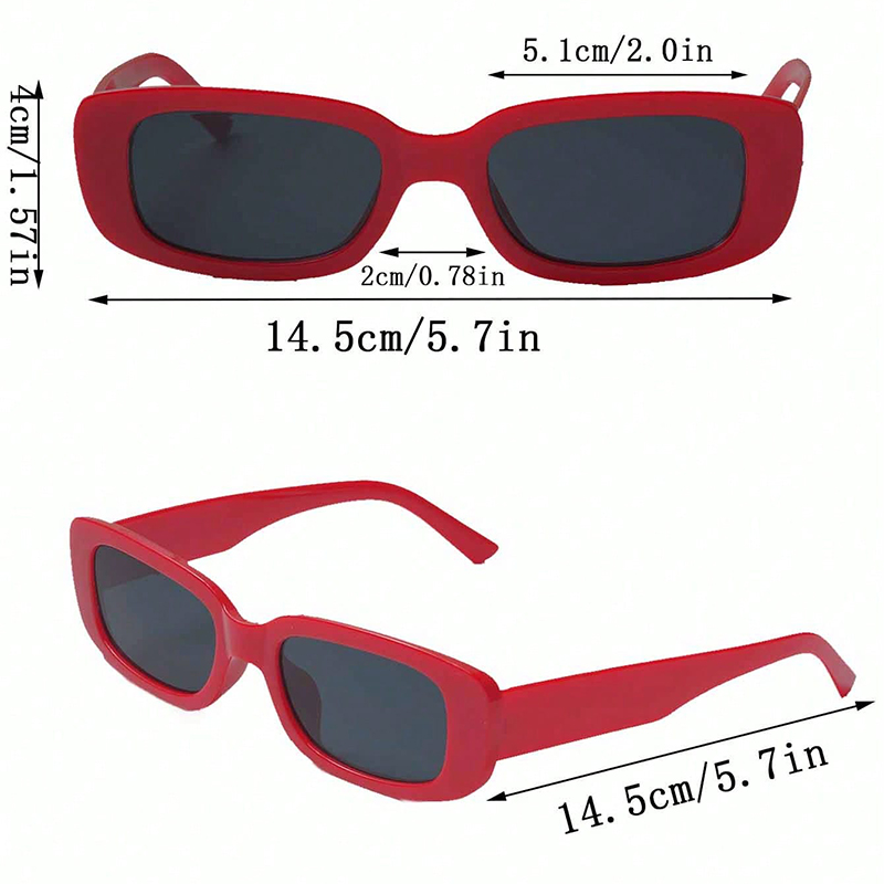 Simple Style Solid Color Cool Style Quadrilateral Resin Square Full Frame Women's Sunglasses display picture 3