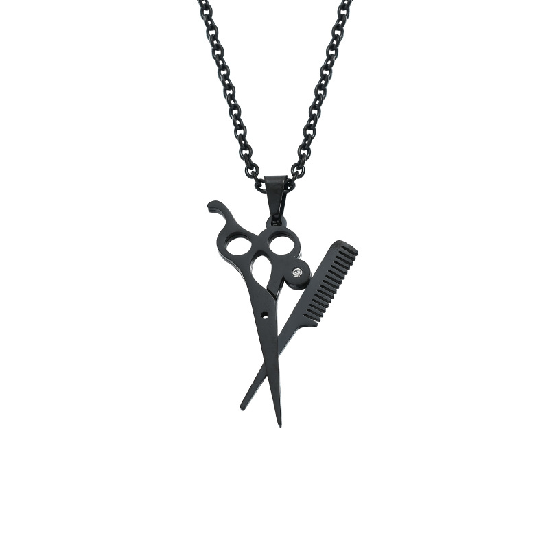 Titanium Steel Hip-Hop Retro Geometric Pendant Necklace display picture 4