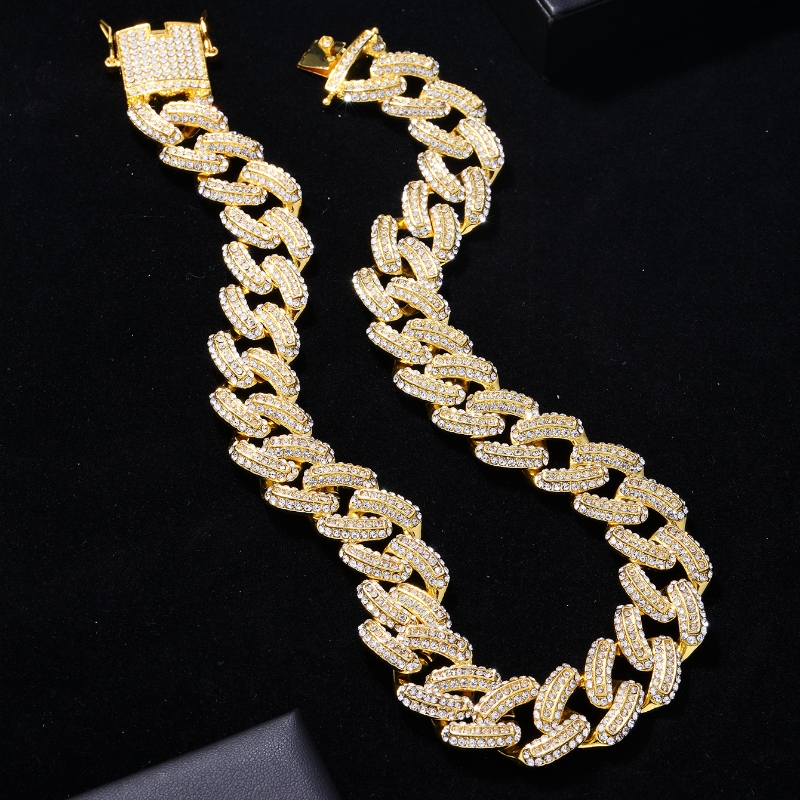 Hip-hop Punk Solid Color Copper Zircon Bracelets Necklace In Bulk display picture 6