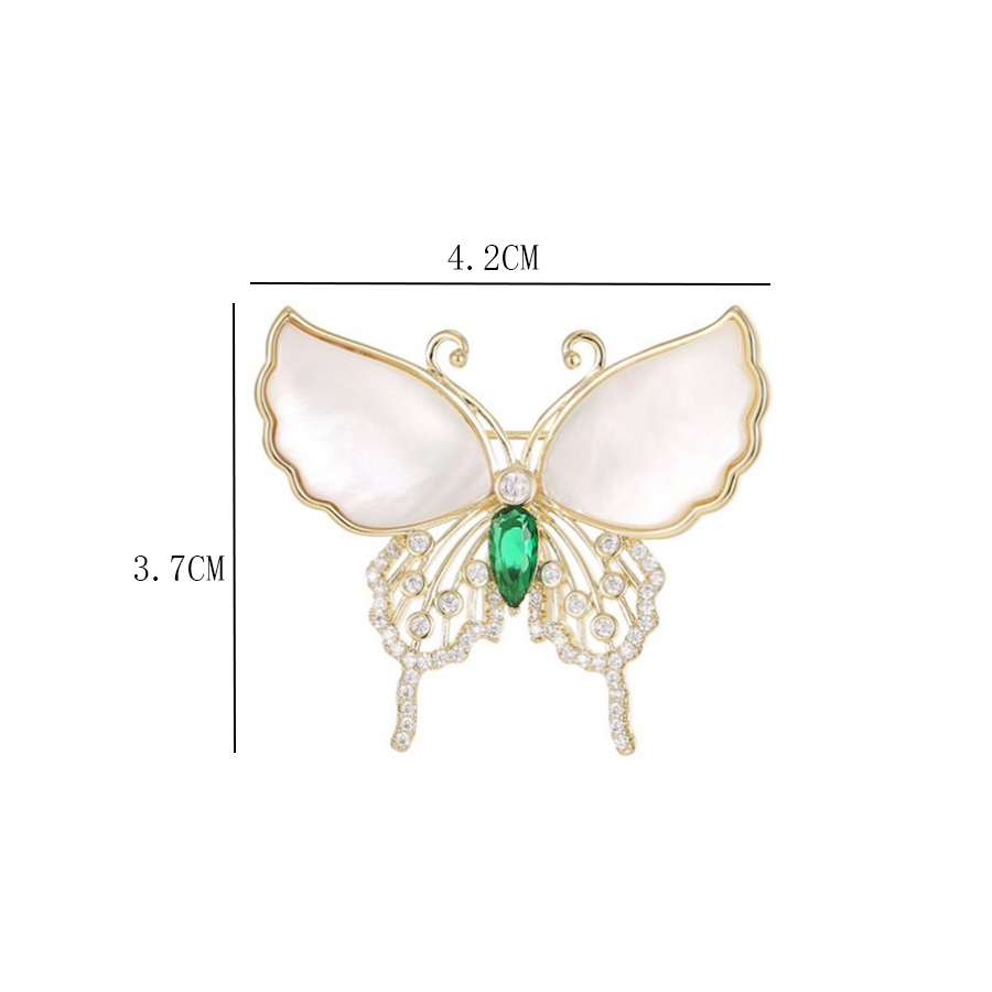 Vintage Style Butterfly Arylic Alloy Plating Women's Brooches display picture 5
