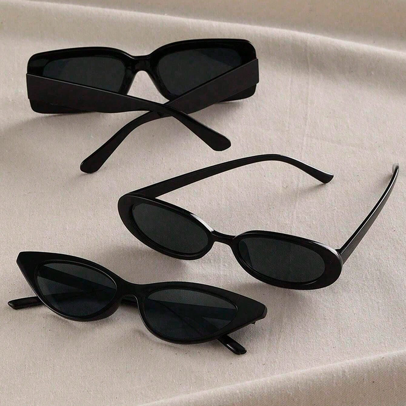أسلوب بسيط أسلوب رائع رباعي مادة صمغية مربع اطار كامل المرأة النظارات الشمسية display picture 2