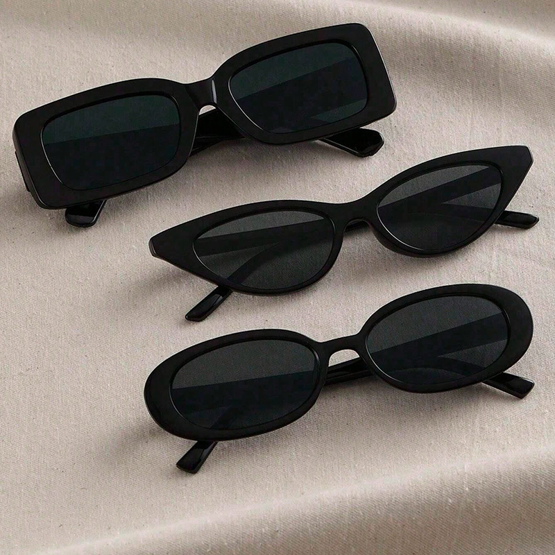 أسلوب بسيط أسلوب رائع رباعي مادة صمغية مربع اطار كامل المرأة النظارات الشمسية display picture 5
