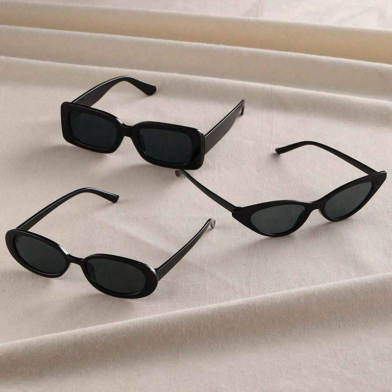 أسلوب بسيط أسلوب رائع رباعي مادة صمغية مربع اطار كامل المرأة النظارات الشمسية display picture 3