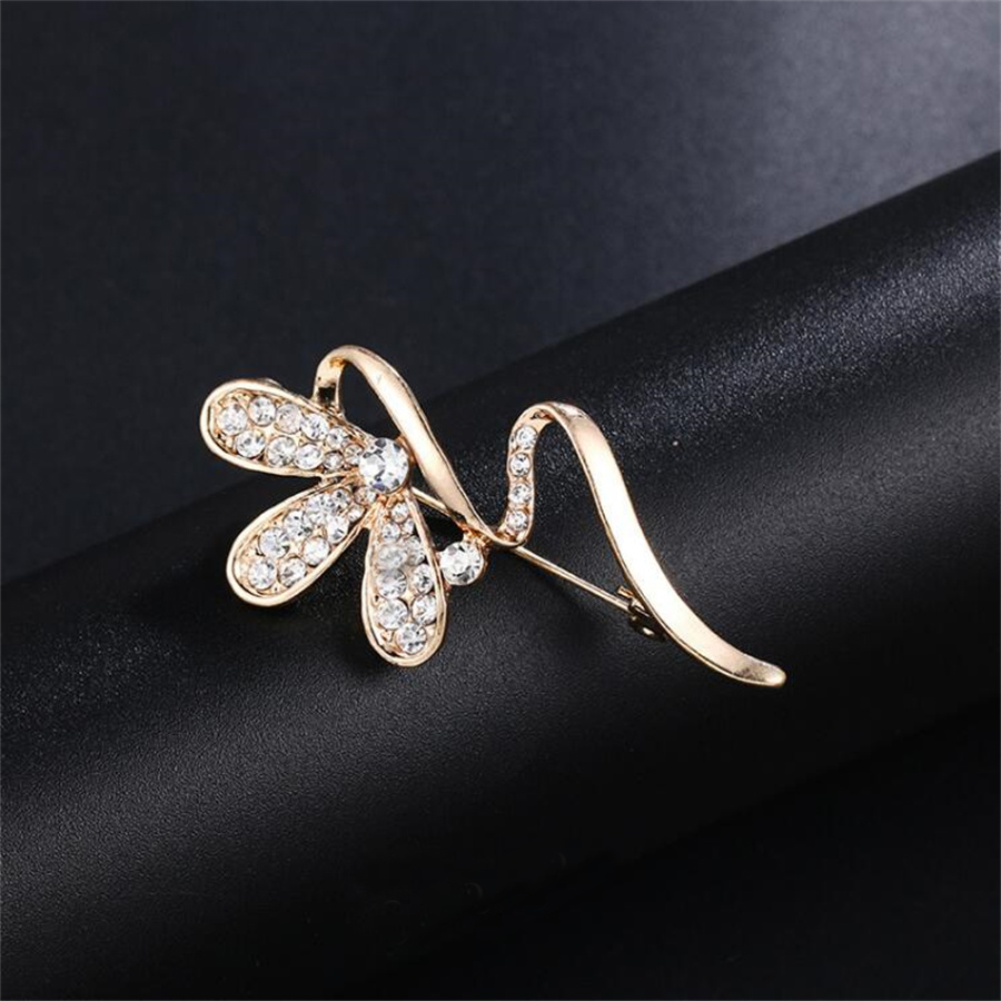 Simple Style Commute Flower Alloy Inlay Rhinestones Women's Brooches display picture 3