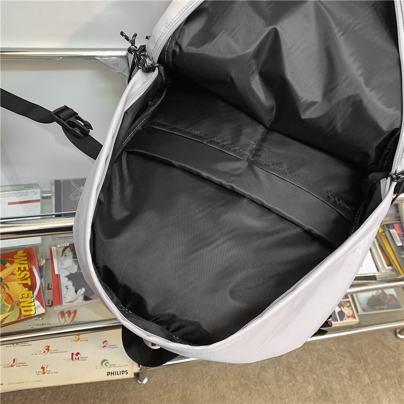 حجم واحد اللون الصامد غير رسمي اليومي رياضات حقيبة ظهر مدرسية display picture 3