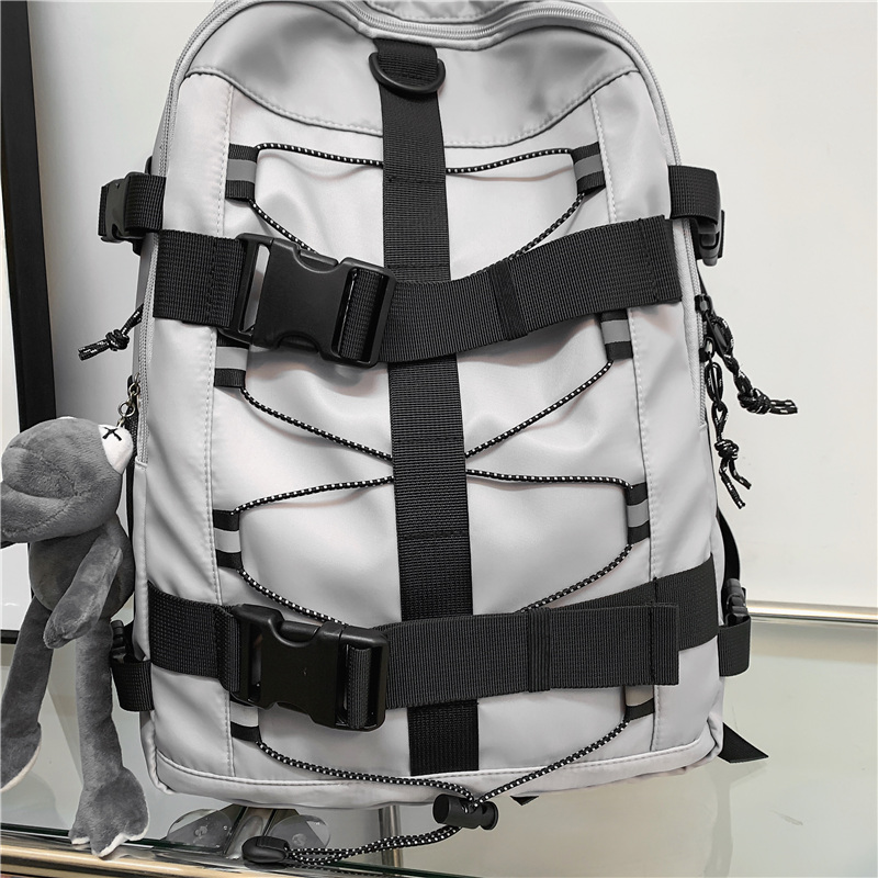 حجم واحد اللون الصامد غير رسمي اليومي رياضات حقيبة ظهر مدرسية display picture 6