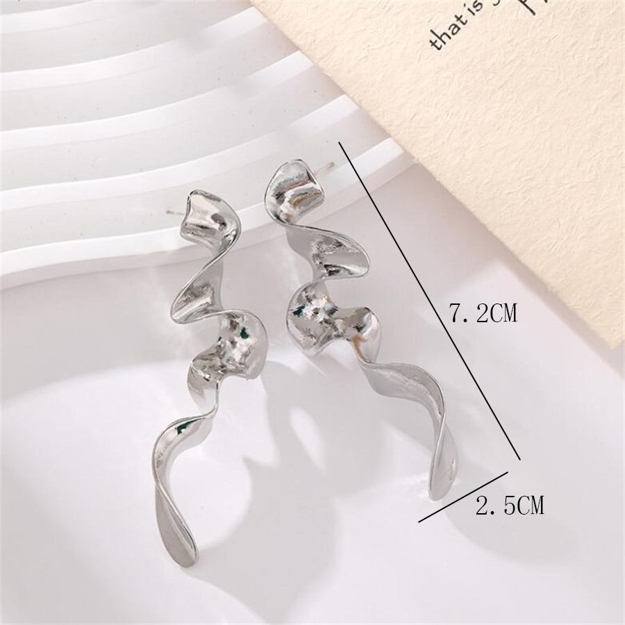 1 Pair Casual Simple Style Geometric Irregular Alloy Drop Earrings display picture 7