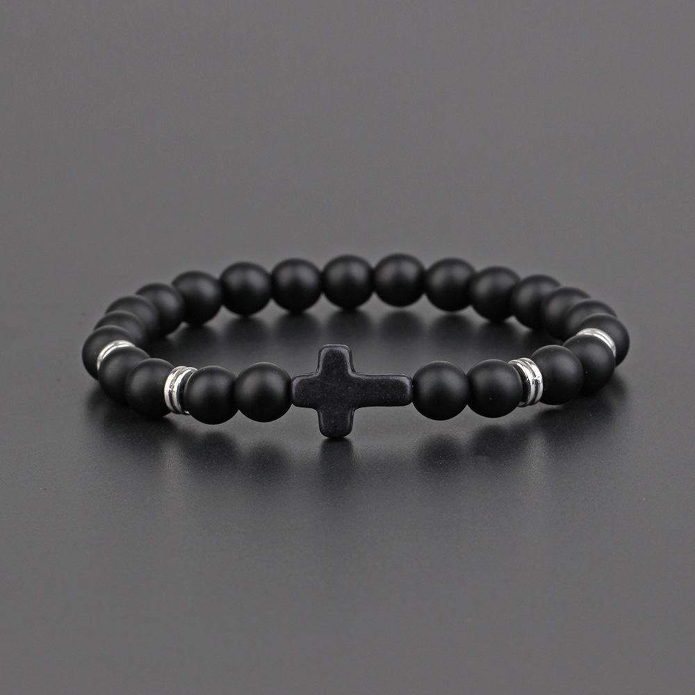 Simple Style Cross Stone Unisex Bracelets display picture 1