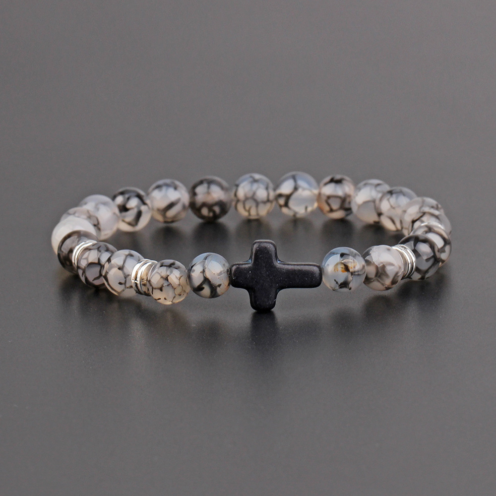 Simple Style Cross Stone Unisex Bracelets display picture 2