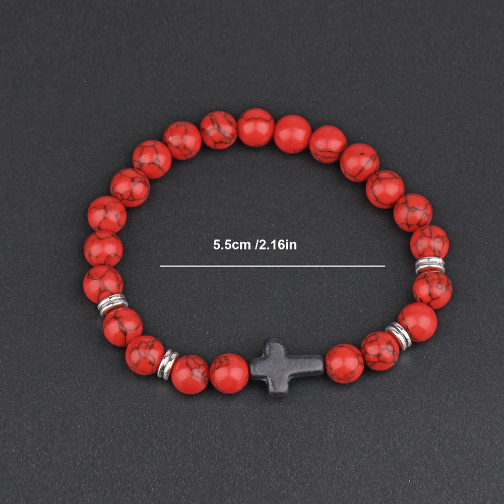 Simple Style Cross Stone Unisex Bracelets display picture 4