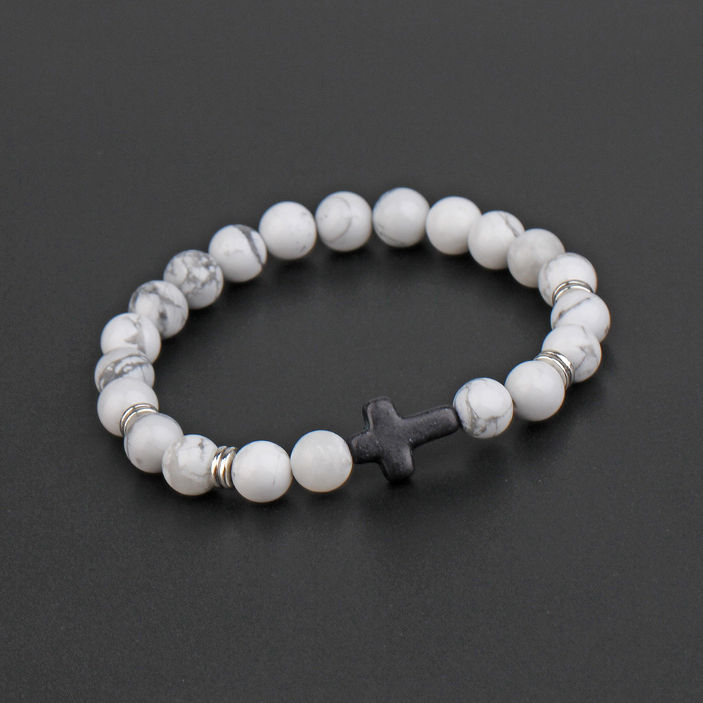 Simple Style Cross Stone Unisex Bracelets display picture 5
