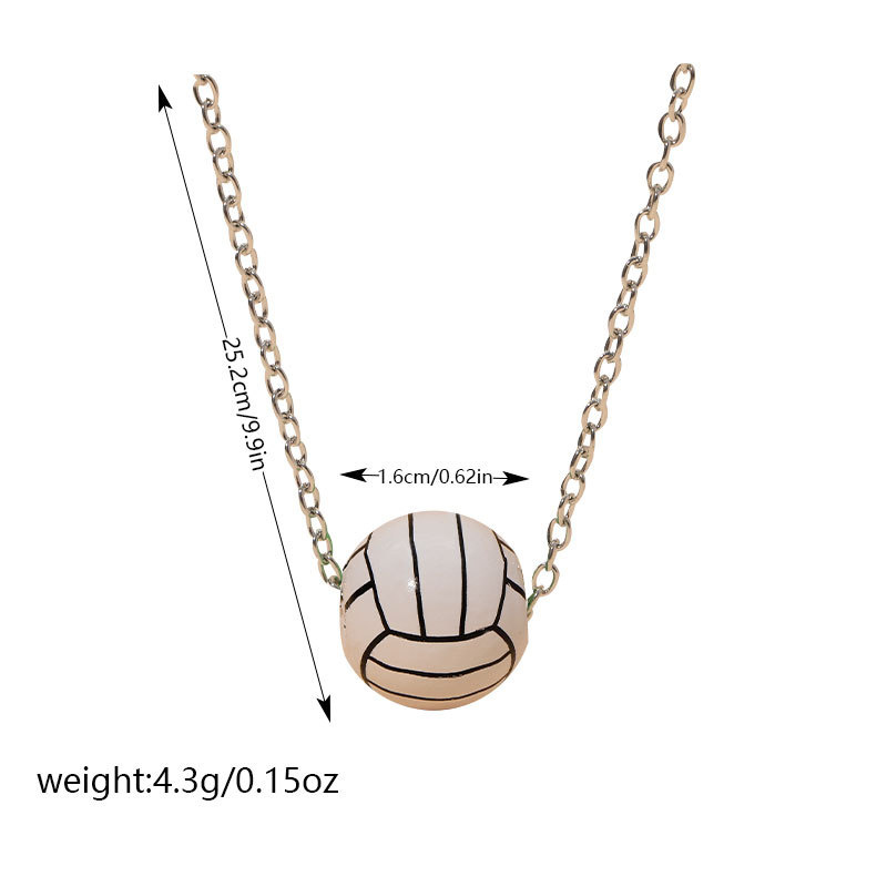 Fitness Streetwear Sports Basketball Football Gold Plated Silver Plated Alloy Metal Wholesale Pendant Necklace display picture 11