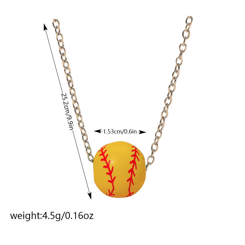 Fitness Streetwear Sports Basketball Football Gold Plated Silver Plated Alloy Metal Wholesale Pendant Necklace display picture 8