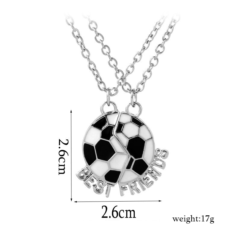 Fitness Streetwear Sports Basketball Football Gold Plated Silver Plated Alloy Metal Wholesale Pendant Necklace display picture 14
