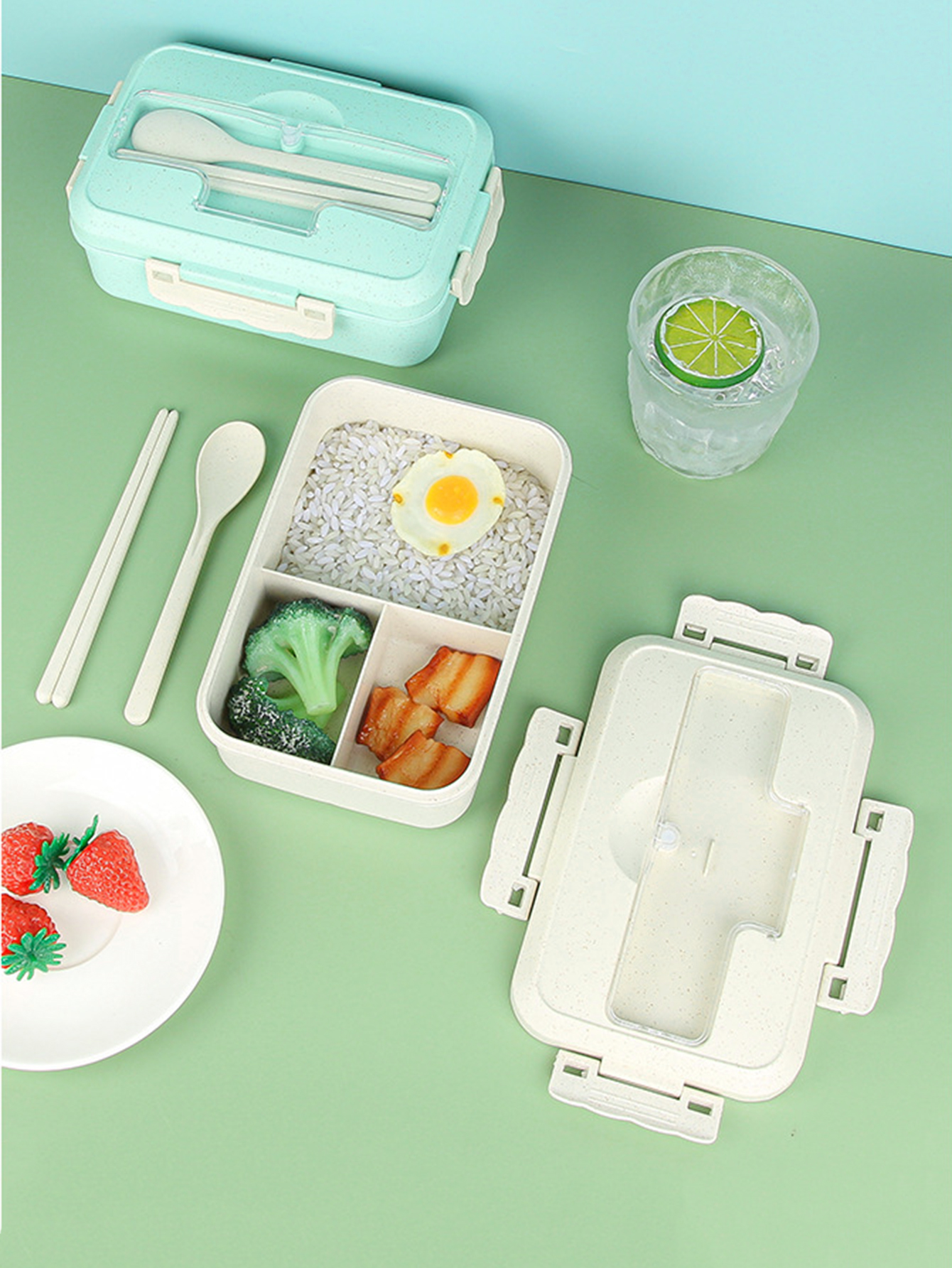 Casual Solid Color Plastic Food Containers display picture 11