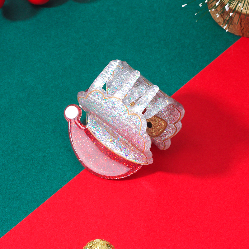 Cute Santa Claus Plastic Hair Claws display picture 2