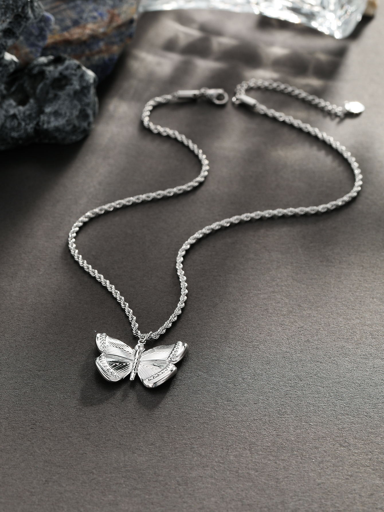 Casual Streetwear Butterfly 304 Stainless Steel Women's Pendant Necklace display picture 4