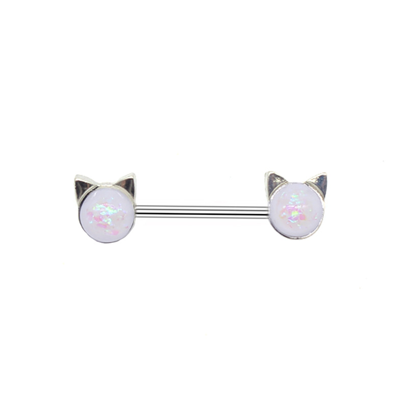 Modern Style Simple Style Geometric Copper Plating Inlay Glass Stone Gold Plated Nipple Ring display picture 1