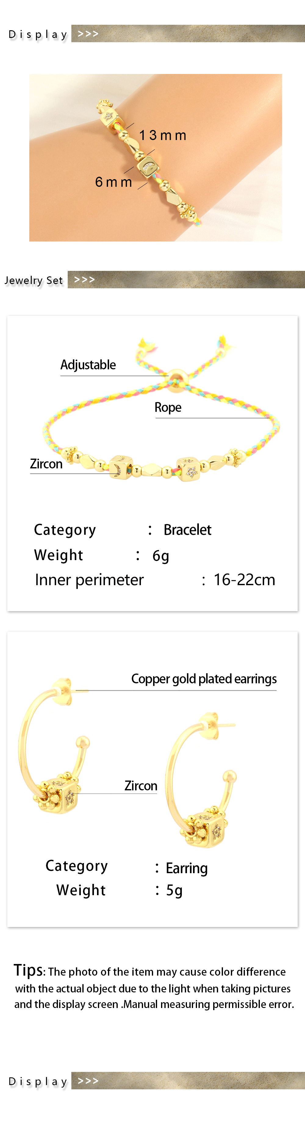Simple Style Moon Heart Shape Eye Copper Beaded Plating Inlay Zircon 18k Gold Plated Jewelry Set display picture 1
