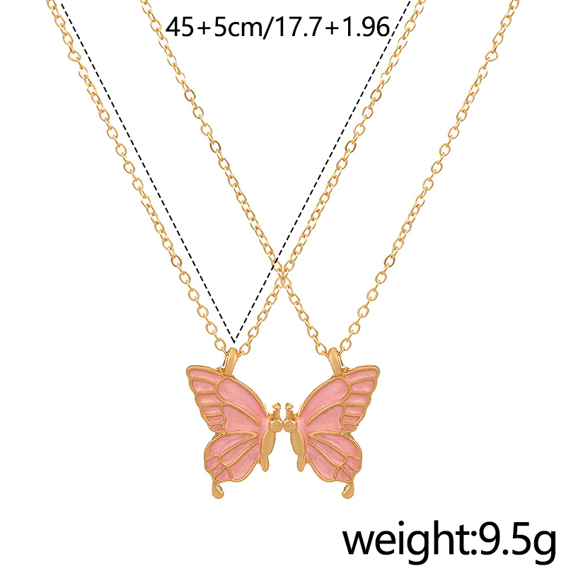 Casual Vacation Simple Style Butterfly Alloy Wholesale Pendant Necklace display picture 3