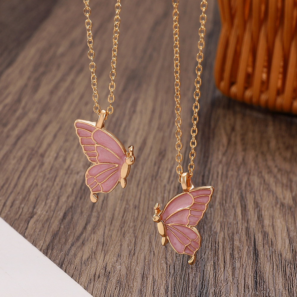 Lässig Ferien Einfacher Stil Schmetterling Legierung Großhandel Halskette Mit Anhänger display picture 2