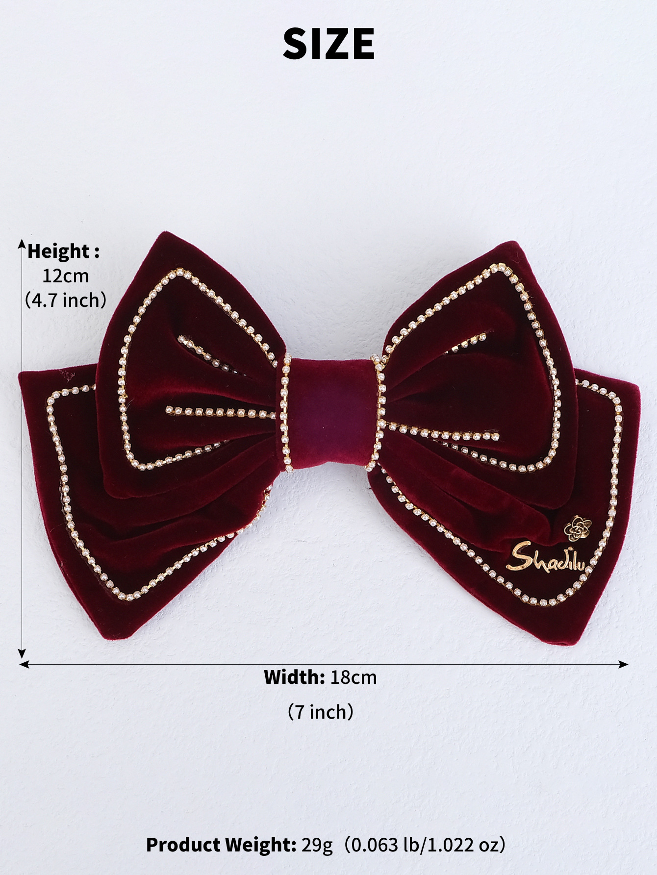 Elegant Streetwear Bow Knot Flannel Hair Clip display picture 2